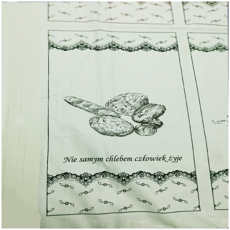 ścierka kuchenna bawełniana z napisami komplet 4 szt